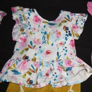SPARKLE IN PINK / MATCHING FLORAL SET / SIZE L 5T